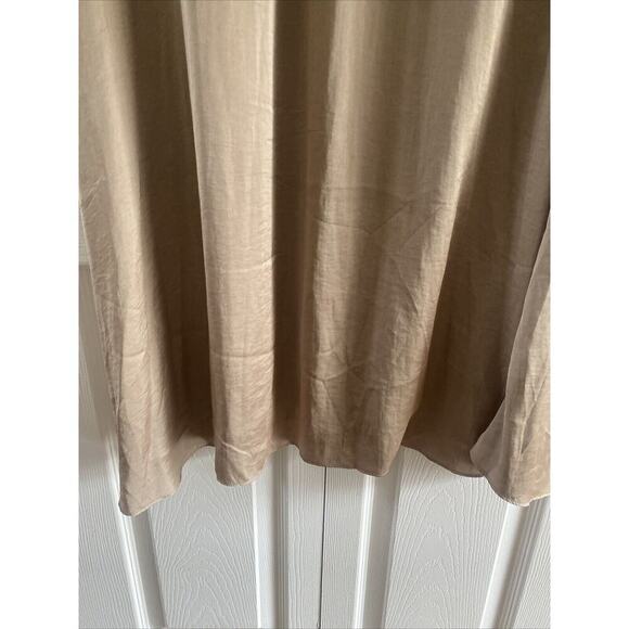 Elie Tahari Champagne sleeveless maxi Dress 12 event semi formal party resort - Picture 3 of 8